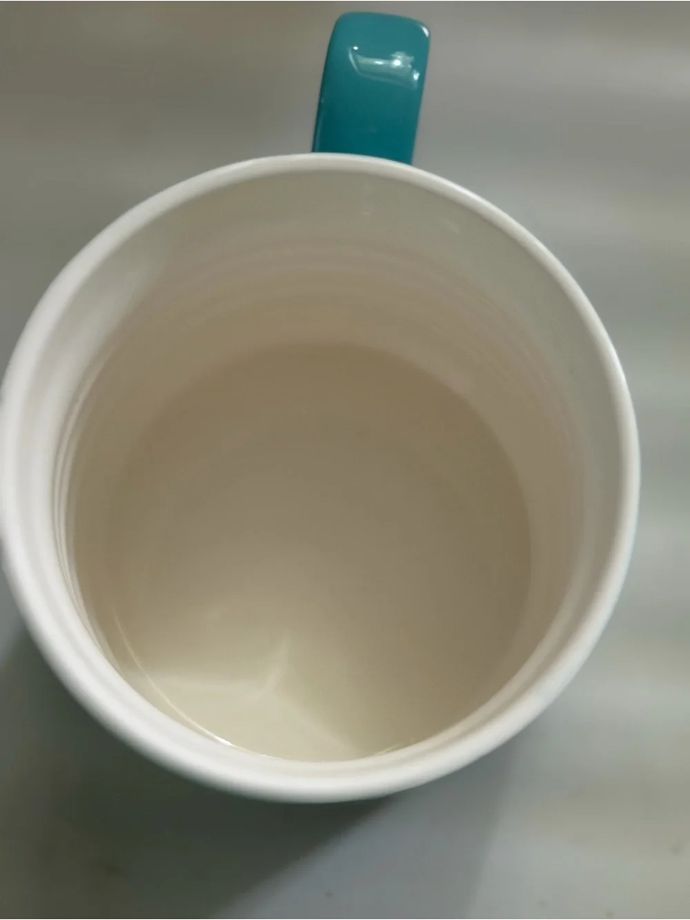Opalhouse Turquoise and White Stoneware Mug